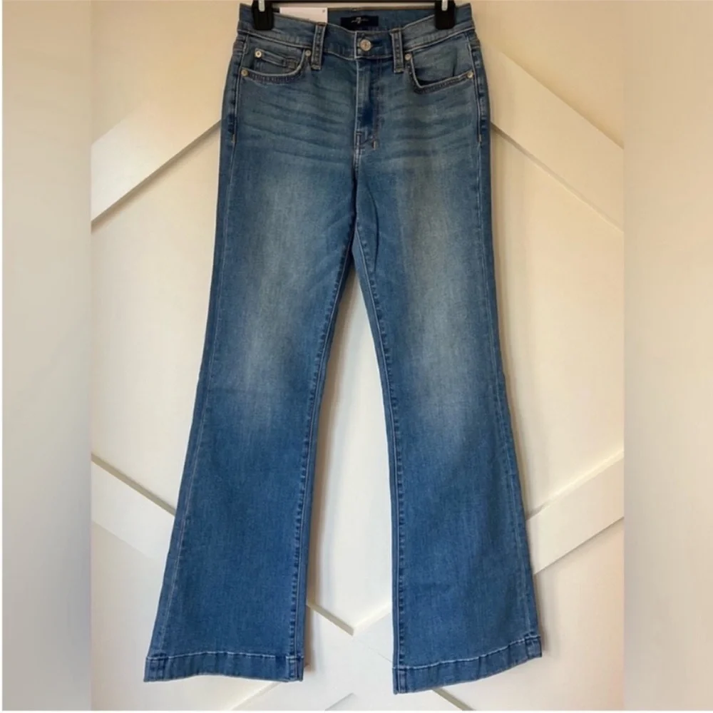 7 For All Mankind Dojo Original Jeans Women’s Flare Leg Trousers NWT Size 28